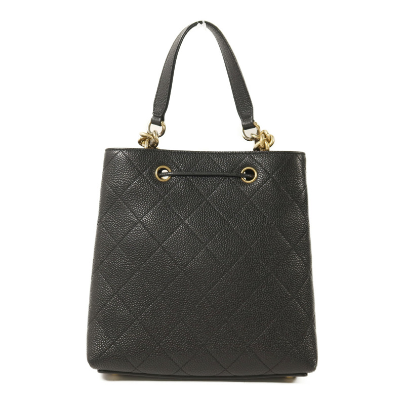 CHANEL 牛皮皮革Bucket金扣鏈帶肩背袋-1