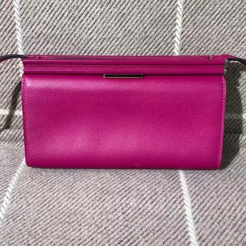 二手Hermes爱马仕Clic H21 海葵紫el皮银扣c刻，配件发票，成色具体如图