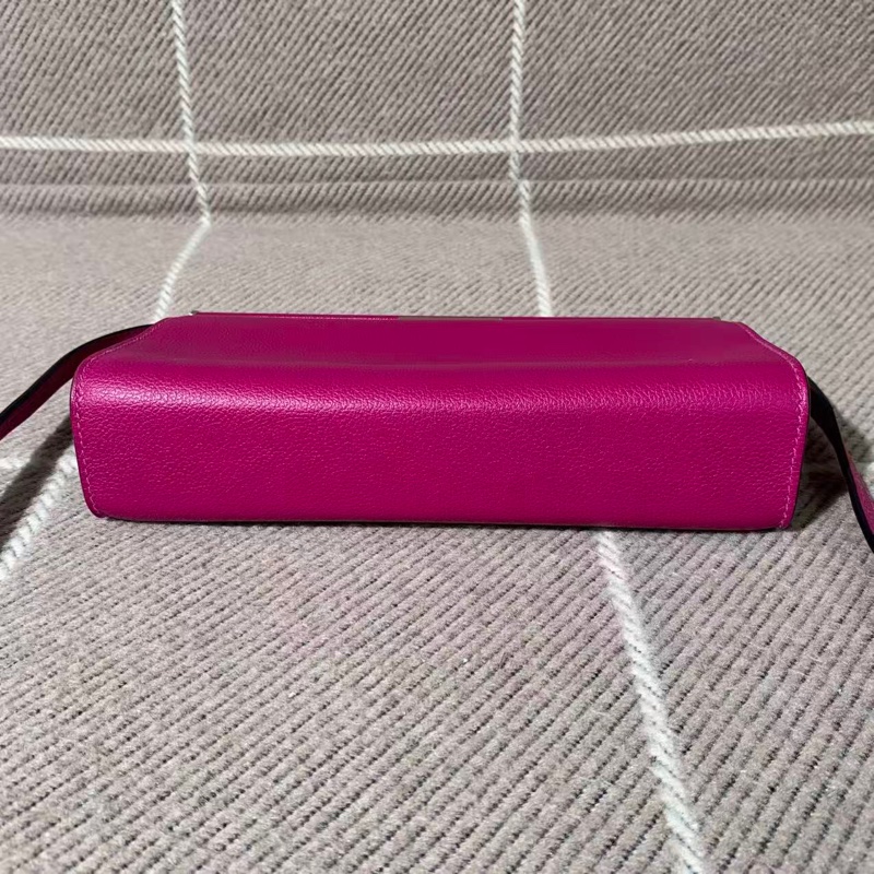 二手Hermes爱马仕Clic H21 海葵紫el皮银扣c刻，配件发票，成色具体如图-2