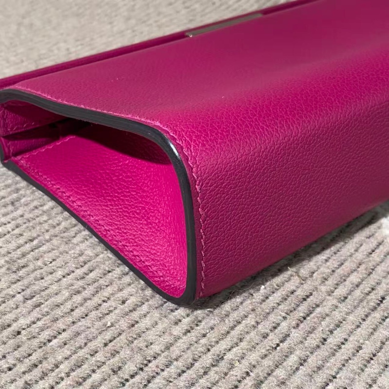 二手Hermes爱马仕Clic H21 海葵紫el皮银扣c刻，配件发票，成色具体如图-7