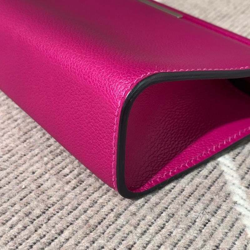 二手Hermes爱马仕Clic H21 海葵紫el皮银扣c刻，配件发票，成色具体如图-11