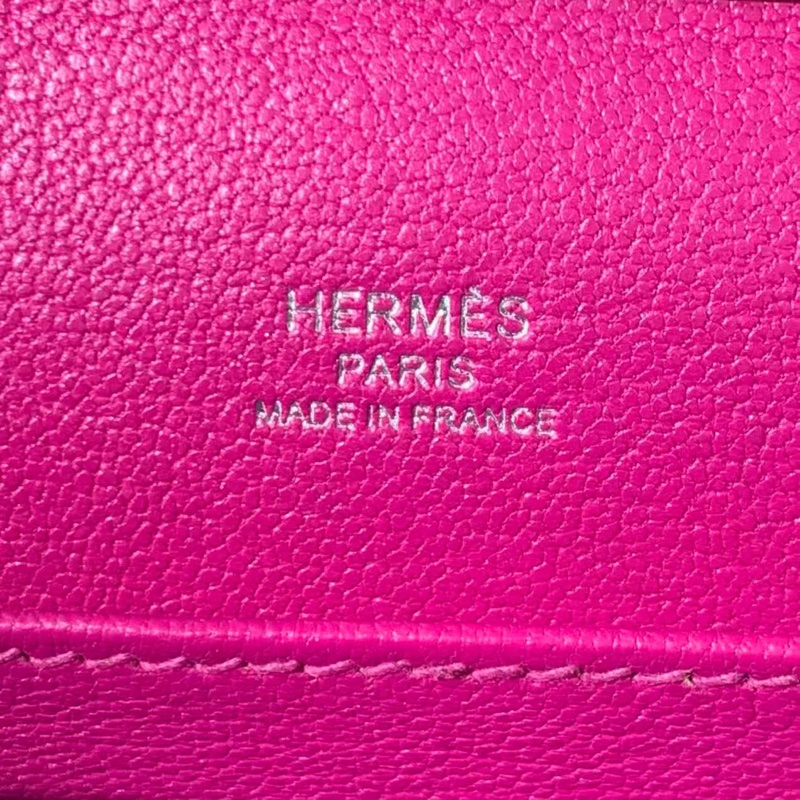 二手Hermes爱马仕Clic H21 海葵紫el皮银扣c刻，配件发票，成色具体如图-14