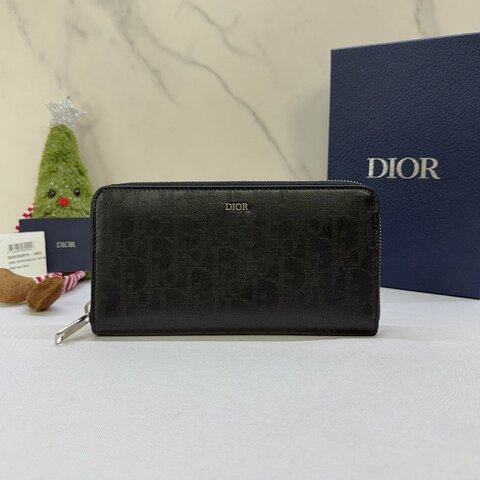 DIOR Oblique Galaxy皮革長夾