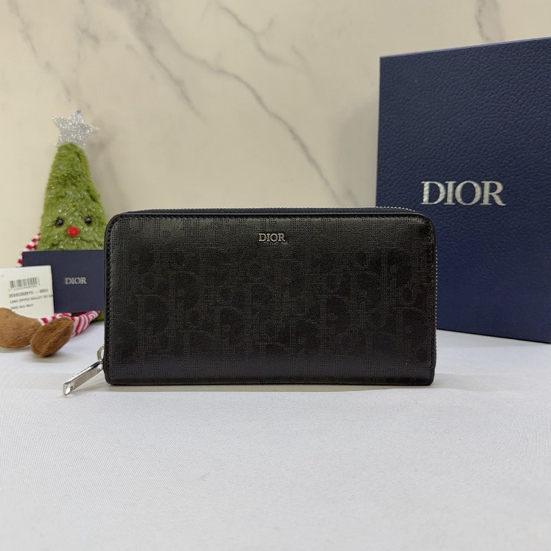 DIOR Oblique Galaxy皮革長夾-0