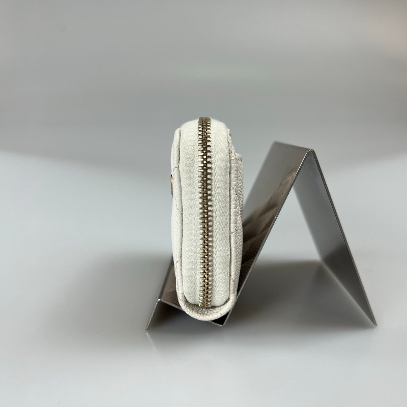 CHANEL 愛心季節款零錢包 荔枝白 AP3082/晶片款-2