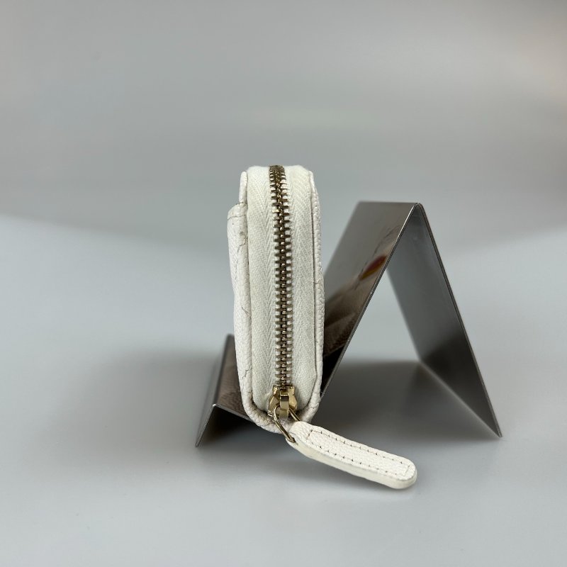 CHANEL 愛心季節款零錢包 荔枝白 AP3082/晶片款-3