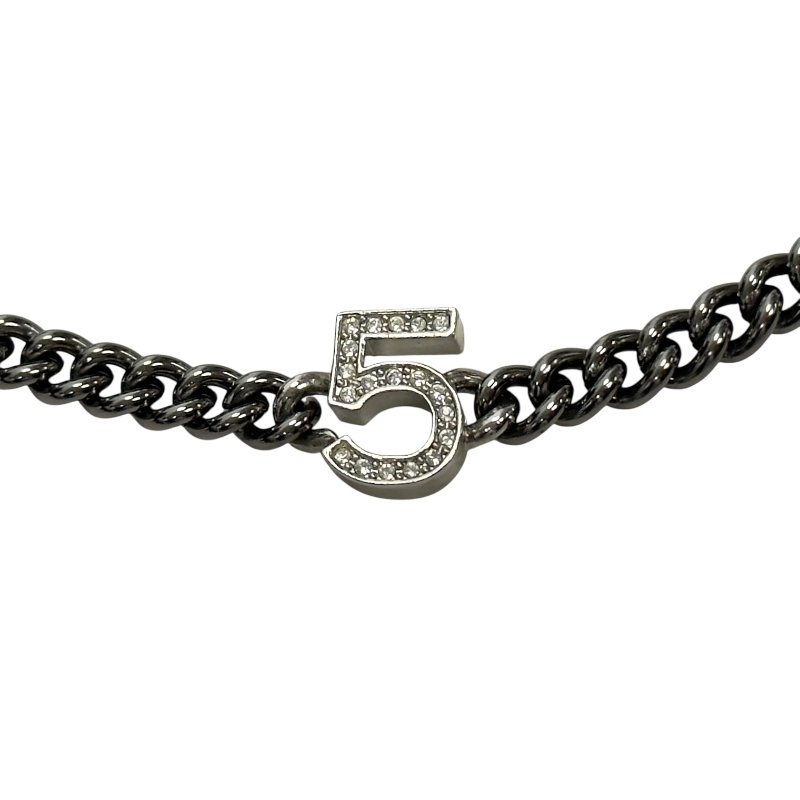 CHANEL CC 水鑽 經典元素 五花 頸鏈-6