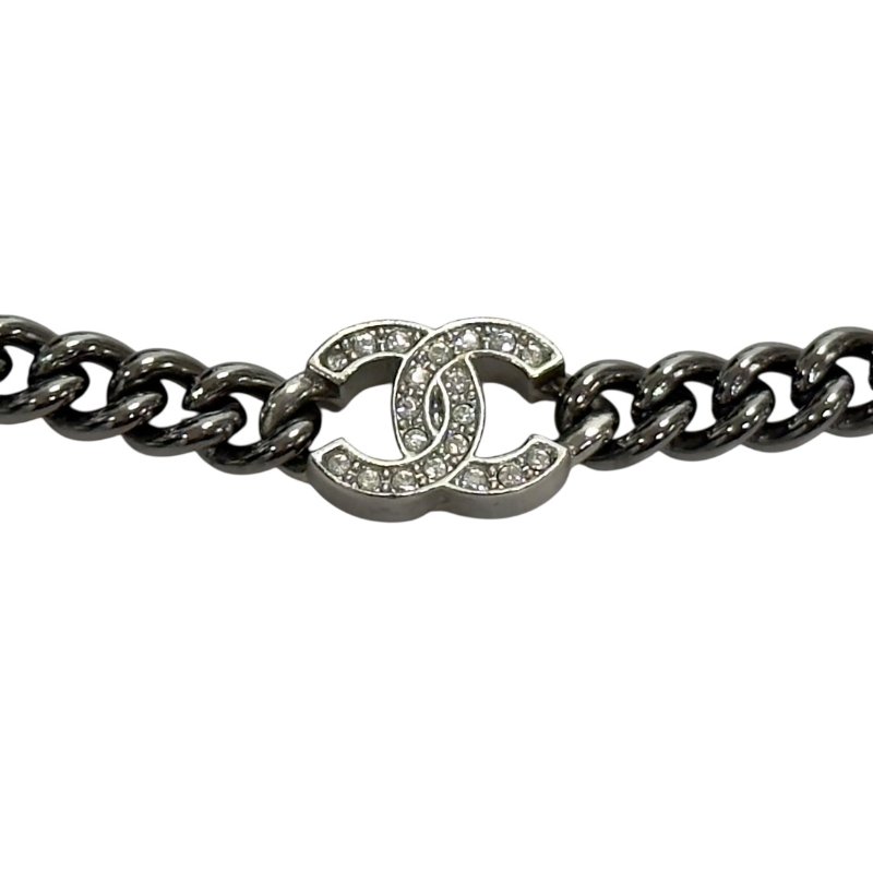 CHANEL CC 水鑽 經典元素 五花 頸鏈-7