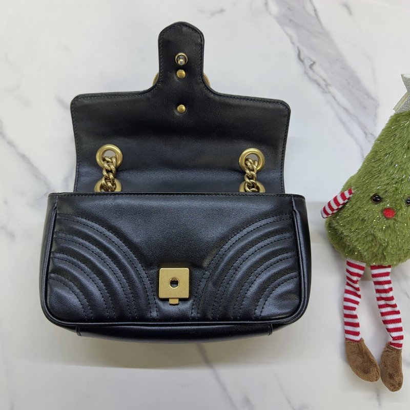 GUCCI 雙G Marmont小型肩背包-5
