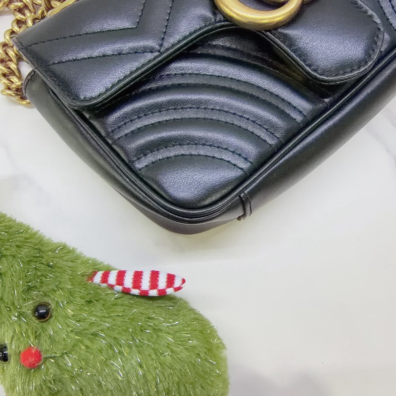 GUCCI 雙G Marmont小型肩背包-8
