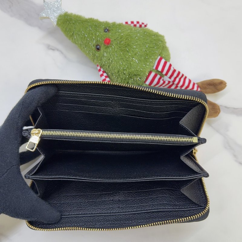 LV Empreinte牛皮壓紋拉鍊長夾-4