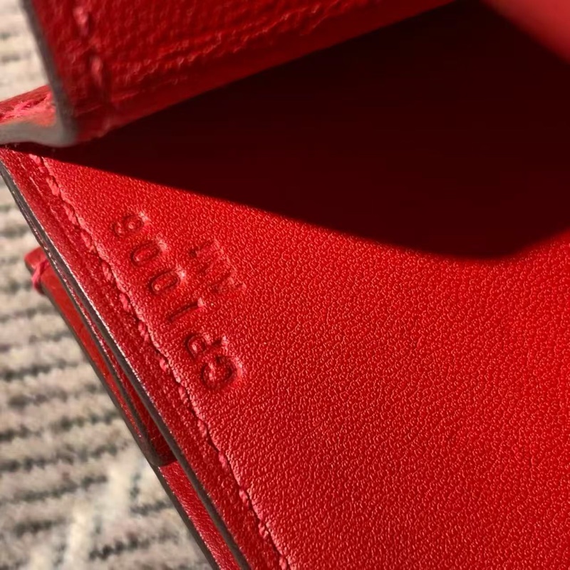 Hermes 愛馬仕 2002 大號 gq 紅 el 皮 c 刻銀扣-4