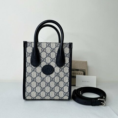 GUCCI 全新mini深藍琴譜包