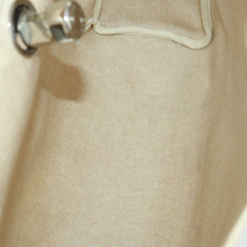 【日本直送】愛馬仕 Her 包 Ad PM 雙肩包帆布皮革兩用米色銀色正品 164341-10