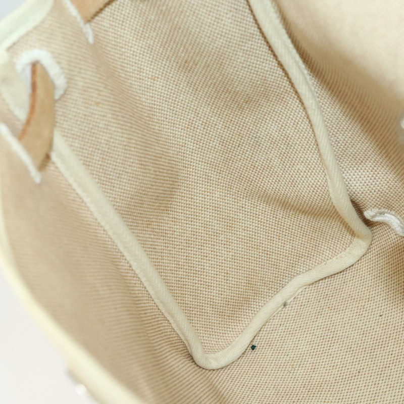 【日本直送】愛馬仕 Her 包 Ad PM 雙肩包帆布皮革兩用米色銀色正品 164341-20