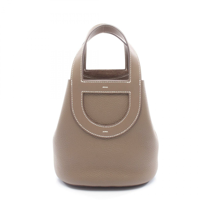 愛馬仕 (HERMES) in the loop 18 手提包 W Taurillon Clemence Etoupe 灰色 二手 GHW-0