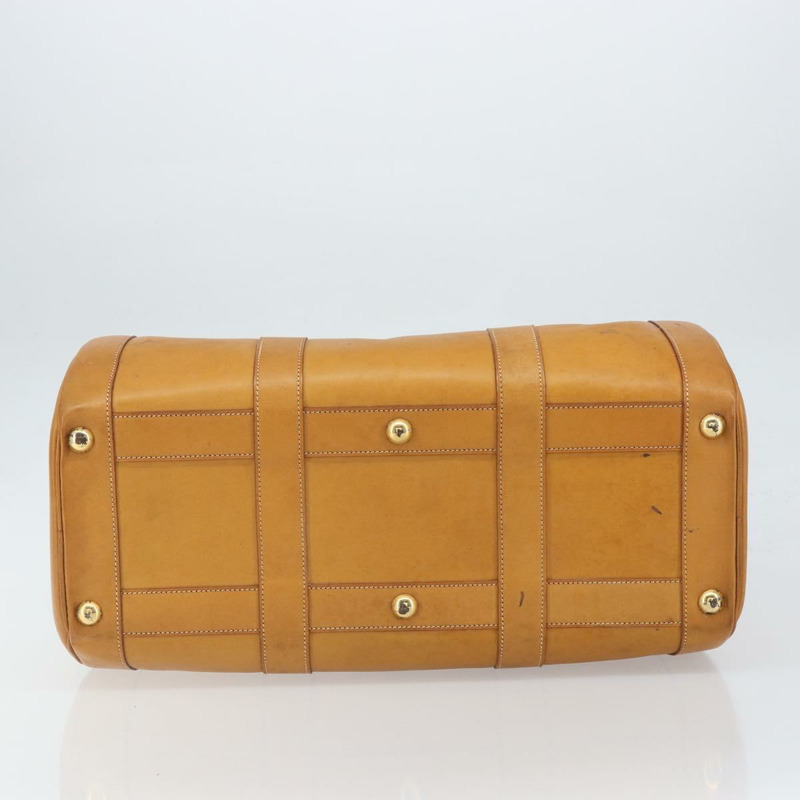 【日本直送】愛馬仕早期款棕色真皮手提包,正品編號168481-4