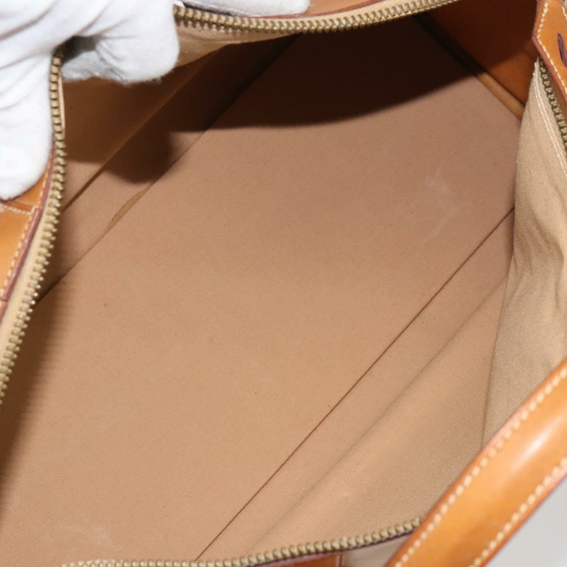 【日本直送】愛馬仕早期款棕色真皮手提包,正品編號168481-11