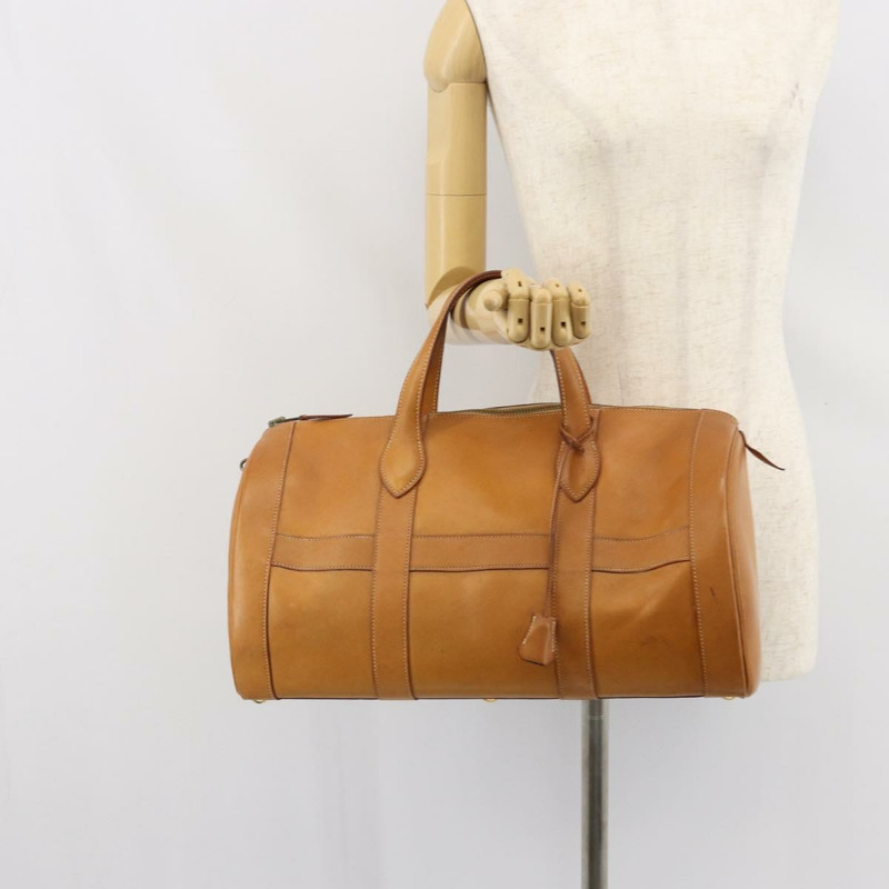 【日本直送】愛馬仕早期款棕色真皮手提包,正品編號168481-19