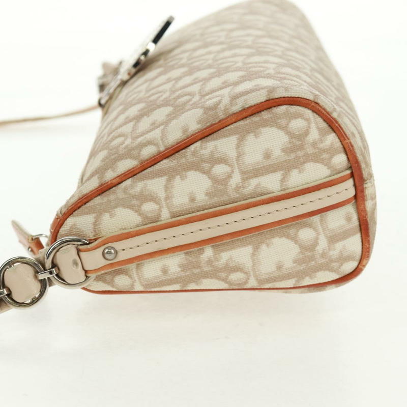 【日本直送】Christian Dior Trotter帆布浪漫手提包 PVC米色銀色 正品 168086V-2