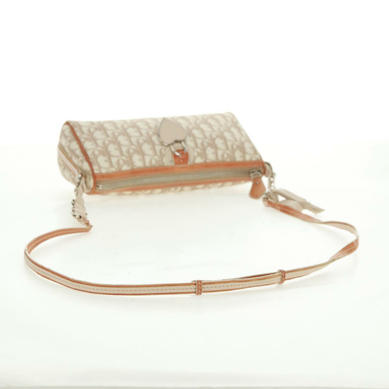 【日本直送】Christian Dior Trotter帆布浪漫手提包 PVC米色銀色 正品 168086V-5