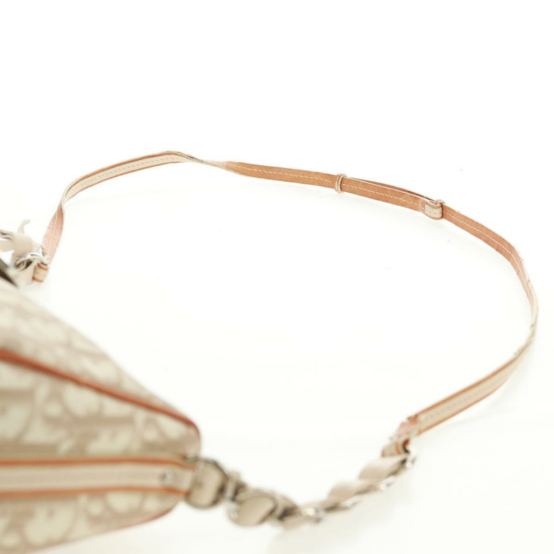 【日本直送】Christian Dior Trotter帆布浪漫手提包 PVC米色銀色 正品 168086V-15