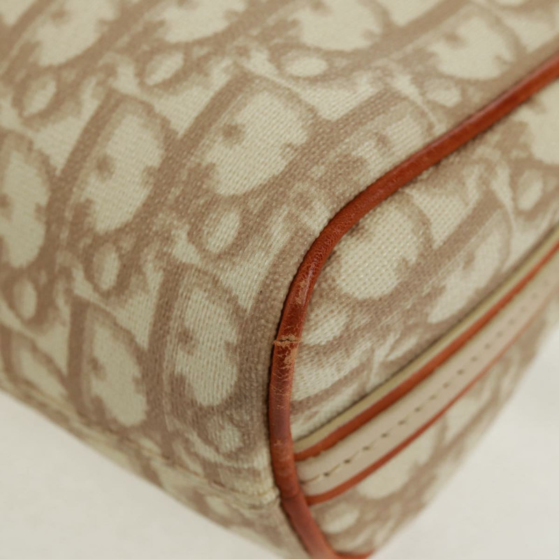 【日本直送】Christian Dior Trotter帆布浪漫手提包 PVC米色銀色 正品 168086V-19