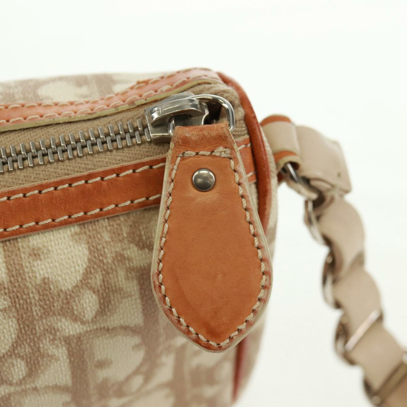 【日本直送】Christian Dior Trotter帆布浪漫手提包 PVC米色銀色 正品 168086V-21