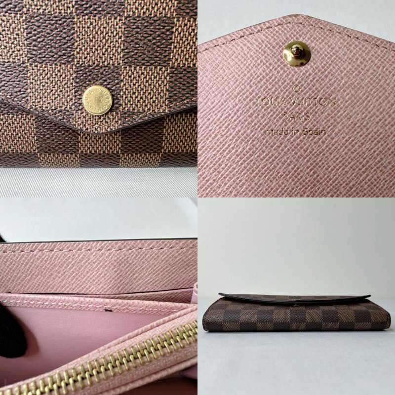 LV Sarah棋盤格信封長夾-8