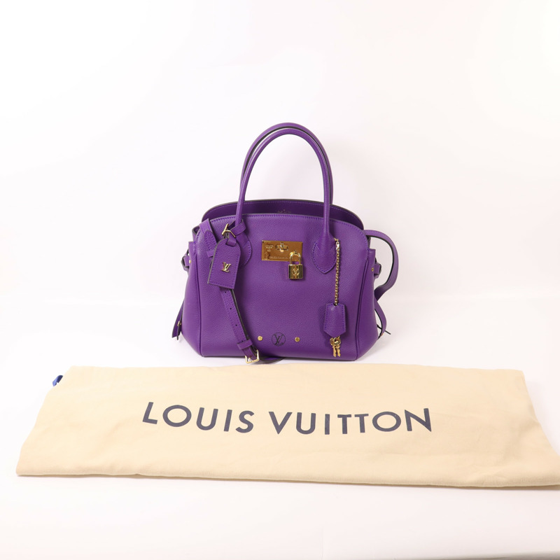 LOUIS VUITTON 牛皮皮革Milla PM金扣手挽肩背兩用袋-8