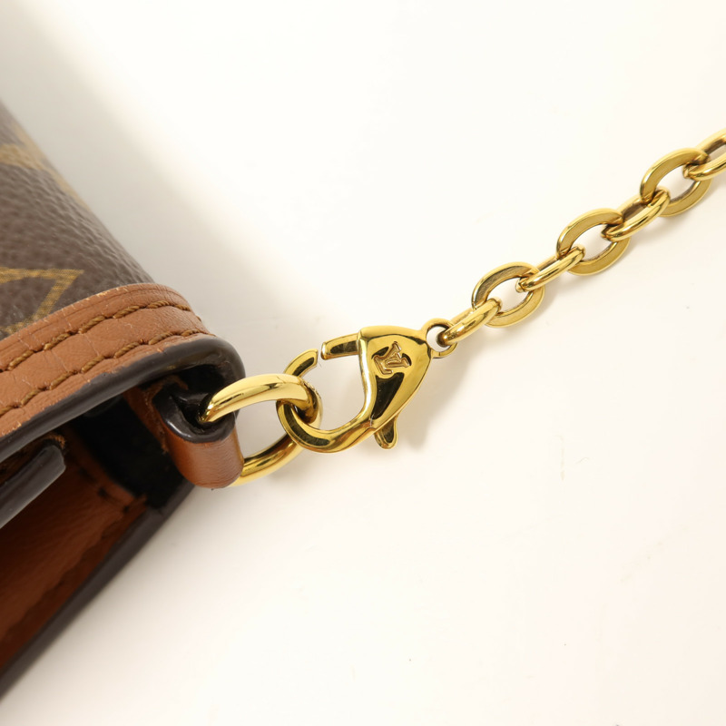 LOUIS VUITTON Monogram Reverse Dauphinec金扣鏈帶肩背袋-8