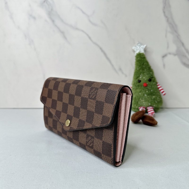 LV Sarah棋盤格翻蓋長夾-2