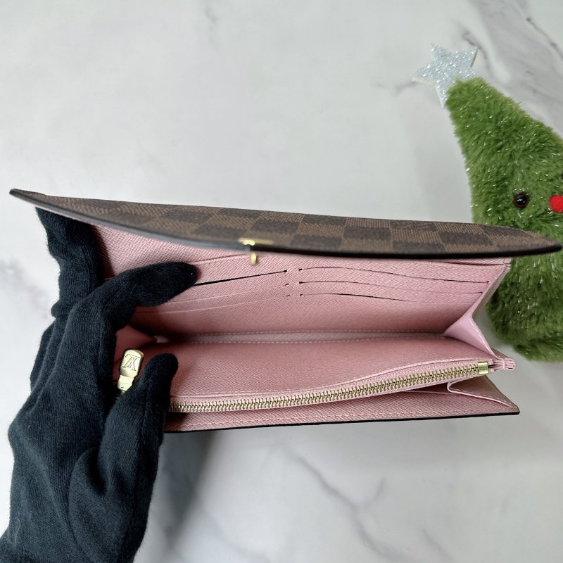 LV Sarah棋盤格翻蓋長夾-5