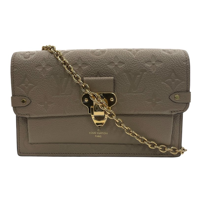 LOUIS VUITTON 路易威登 M69423 VAVIN 斜背包 壓紋牛皮 老花 奶茶色 金釦-0