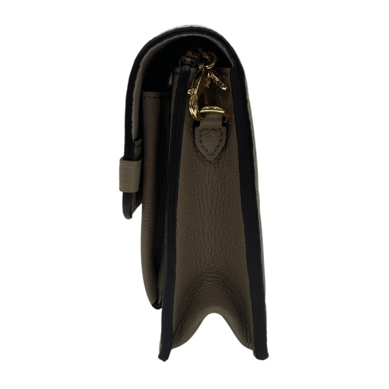 LOUIS VUITTON 路易威登 M69423 VAVIN 斜背包 壓紋牛皮 老花 奶茶色 金釦-4