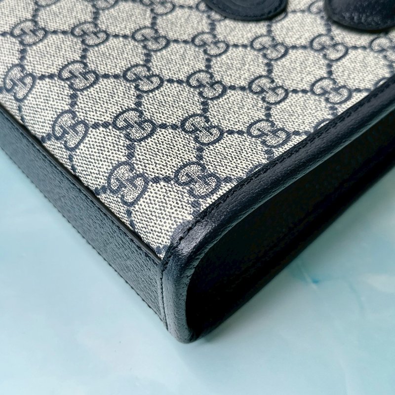 GUCCI 全新mini深藍色琴譜小包-9