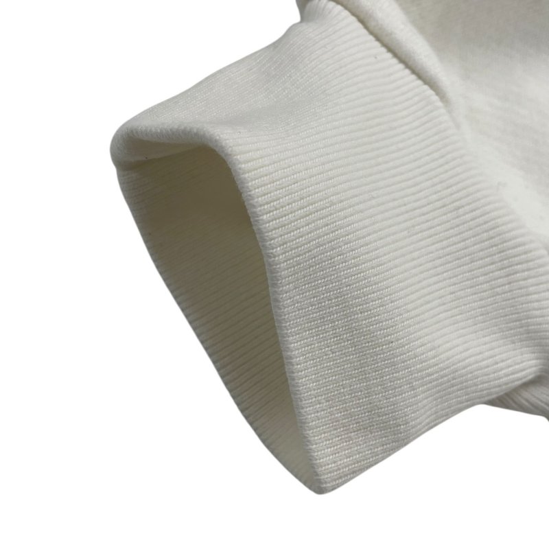 GUCCI 古馳 白色立領LOGO長袖衛衣 棉質 白色 XXS OVERSIZE-3