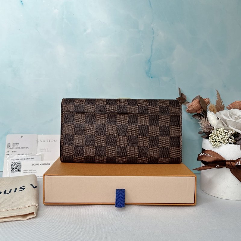 LV Sarah棋盤格長夾-1