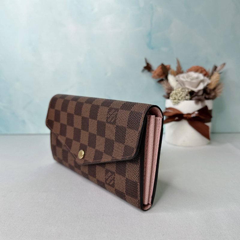 LV Sarah棋盤格長夾-2