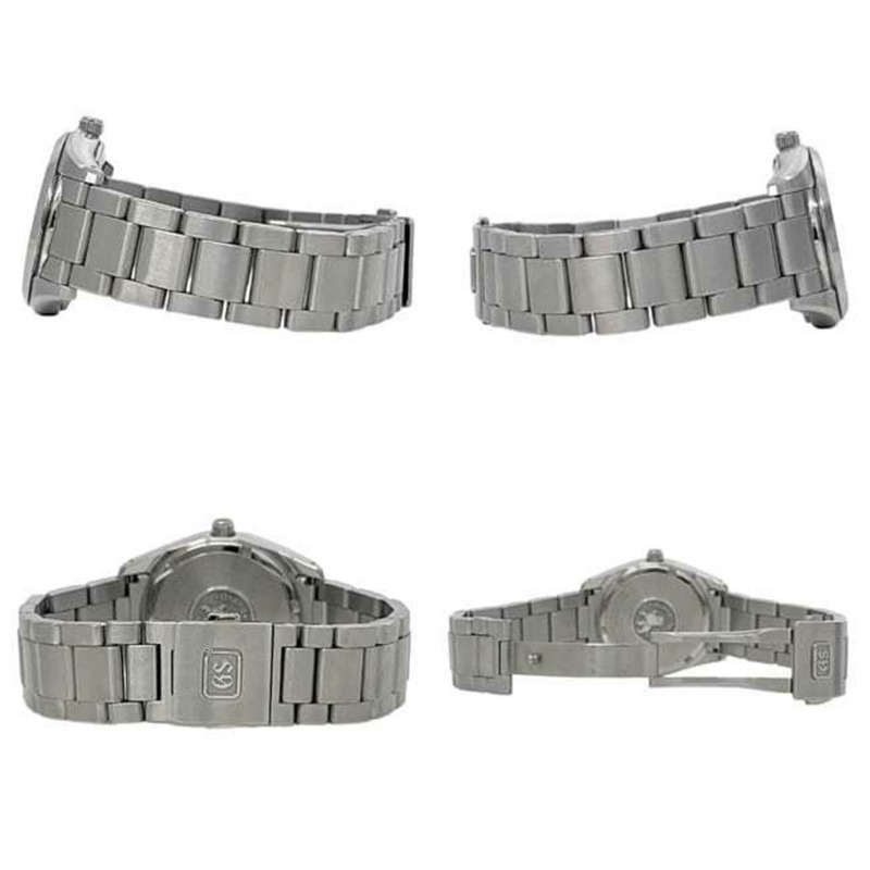 Grand Seiko Heritage 系列腕錶 f-24915 黑/銀色 SBGX261 9F62-0AB0 不鏽鋼石英錶 55N*** 男士黑色錶盤模擬顯示-2