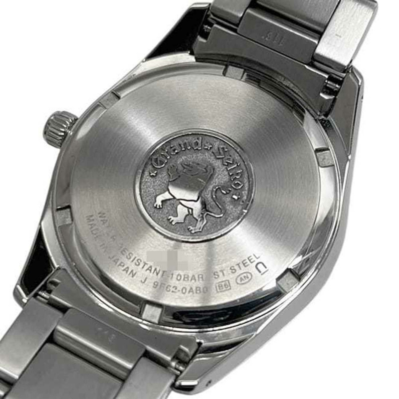 Grand Seiko Heritage 系列腕錶 f-24915 黑/銀色 SBGX261 9F62-0AB0 不鏽鋼石英錶 55N*** 男士黑色錶盤模擬顯示-4