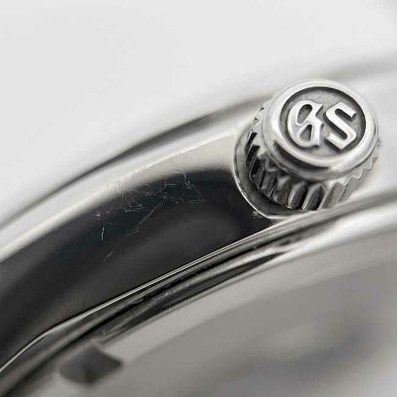 Grand Seiko Heritage 系列腕錶 f-24915 黑/銀色 SBGX261 9F62-0AB0 不鏽鋼石英錶 55N*** 男士黑色錶盤模擬顯示-8
