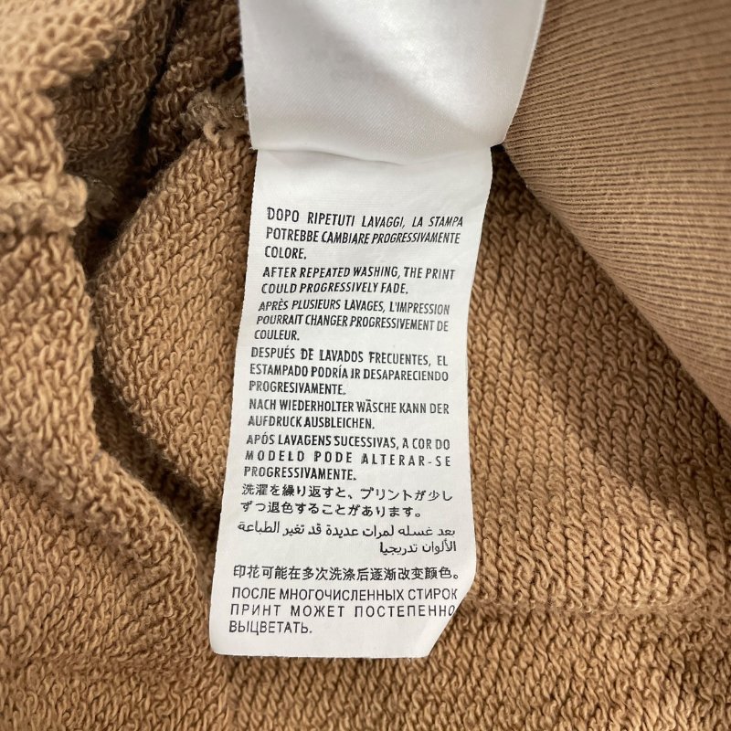 GUCCI×THE NORTH FACE 古馳 北面 聯名款 LOGO長袖帽T 棉質 焦糖色 XS-10