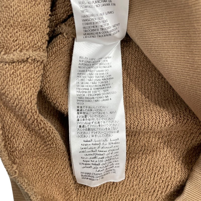 GUCCI×THE NORTH FACE 古馳 北面 聯名款 LOGO長袖帽T 棉質 焦糖色 XS-11