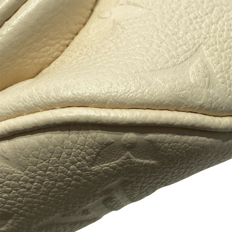 LOUIS VUITTON 路易威登 M83275 MONOGRAM EMPREINTE NOIR 牛皮 老花 單肩包 迷你腰包 白色-6