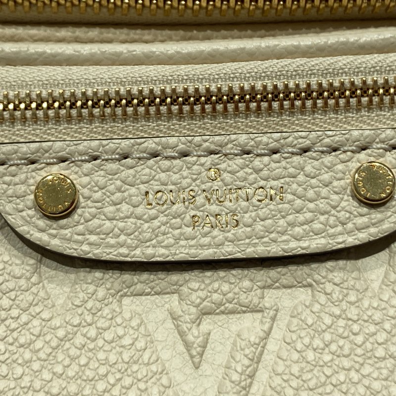 LOUIS VUITTON 路易威登 M83275 MONOGRAM EMPREINTE NOIR 牛皮 老花 單肩包 迷你腰包 白色-10