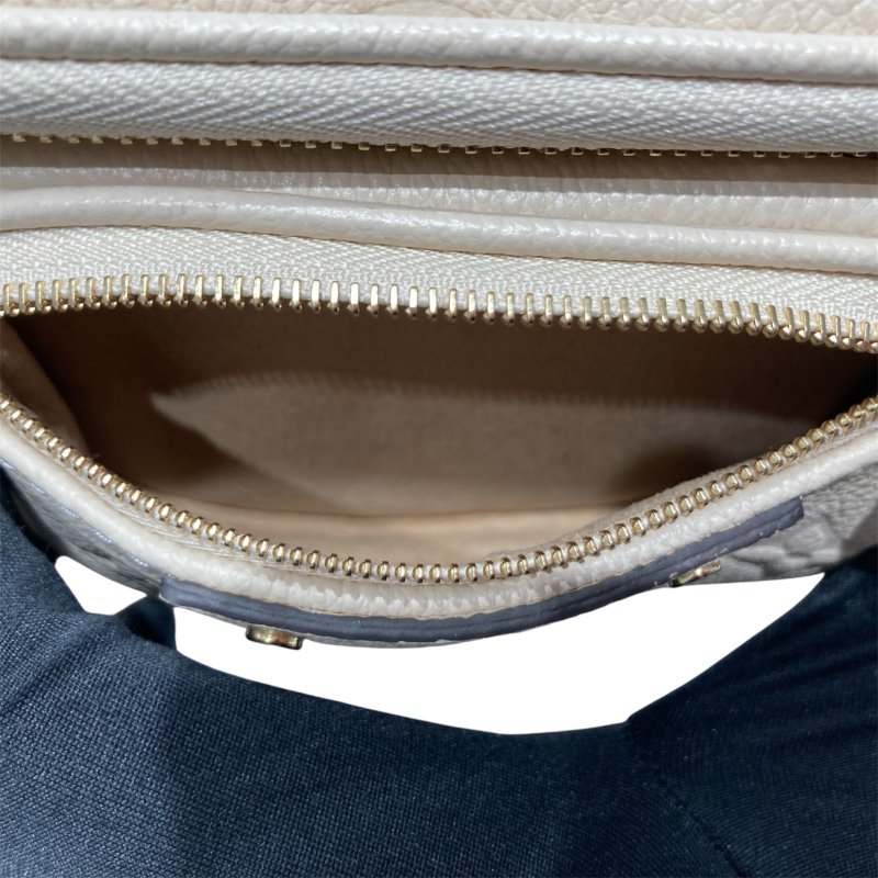 LOUIS VUITTON 路易威登 M83275 MONOGRAM EMPREINTE NOIR 牛皮 老花 單肩包 迷你腰包 白色-13