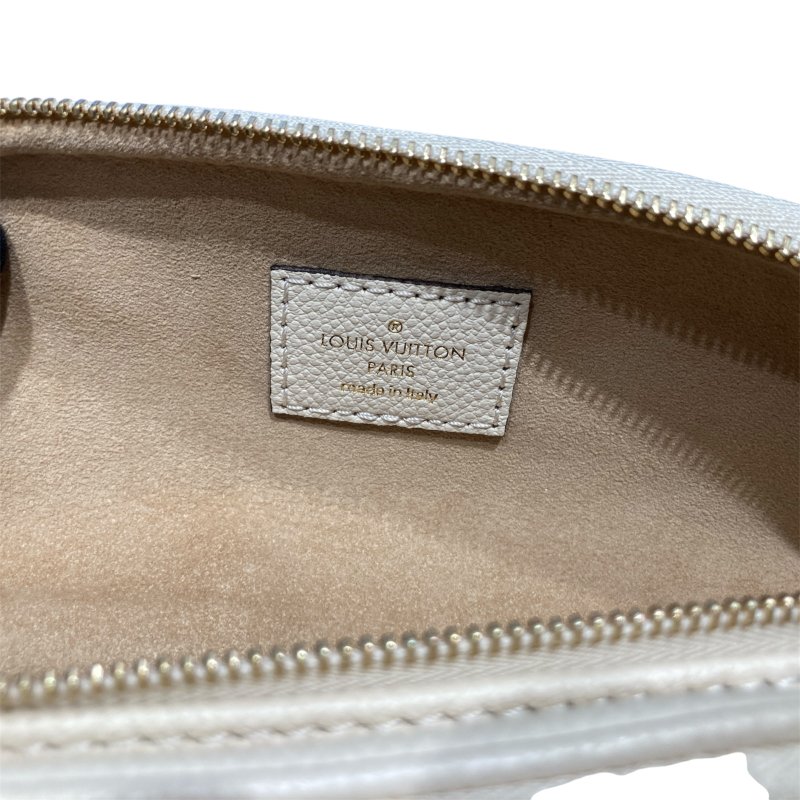 LOUIS VUITTON 路易威登 M83275 MONOGRAM EMPREINTE NOIR 牛皮 老花 單肩包 迷你腰包 白色-18