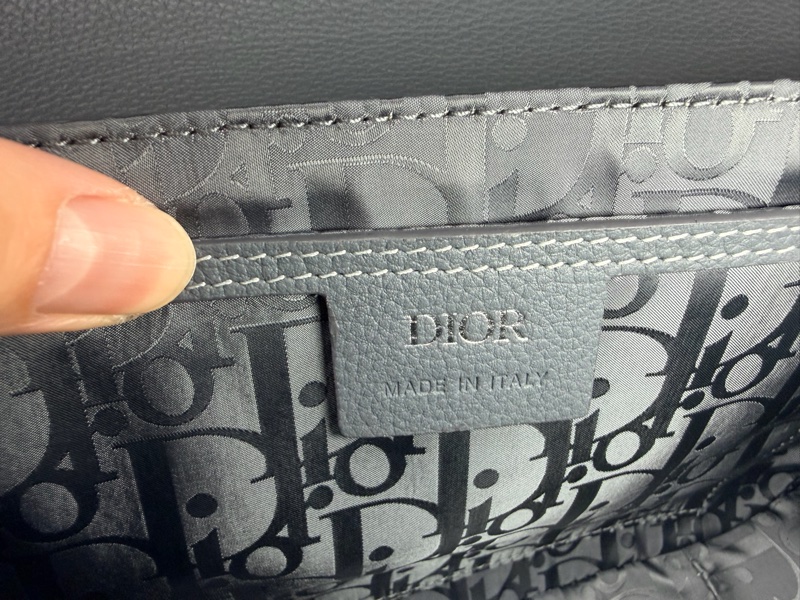 Dior Saddle馬鞍郵差包 2025灰藍色-4