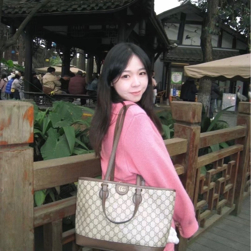 Gucci 古馳 Ophidia 經典雙G徽標老花 托特包 中號 雙肩帶 女款 烏木色 皮標塗標 尺寸約38.5*15*28.5cm 附件：塵袋。-4